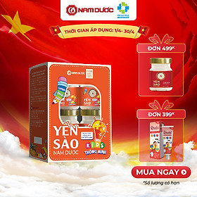 ￼Set 4 Hộp Yến sào Nam Dược Kids Thông Minh, yến chưng sẵn bổ sung DHA, EPA phát triển não bộ, tăng cường trí nhớ cho bé