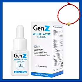 Serum Mụn Oriskin GenZ White Acne Loại Sạch Mụn Viêm, Trứng Cá Và Mụn Đầu Đen 15ml, Tặng Kèm Vòng Tay May Mắn