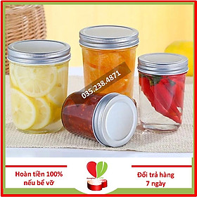 Mua Hũ Thủy Tinh Tròn Miệng Rộng Nắp Nhôm Đựng Thực Phẩm  Làm Sữa Chua  Caramen  Pudding Nhiều Size- Duonghieu6789