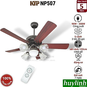 Mua Quạt trần đèn cánh gỗ Kim Thuận Phong KTP NP507 - Hàng chính hãng