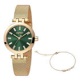Đồng hồ đeo tay nữ hiệu Esprit ES1L331M0085; kèm lắc tay ESGW0253BR