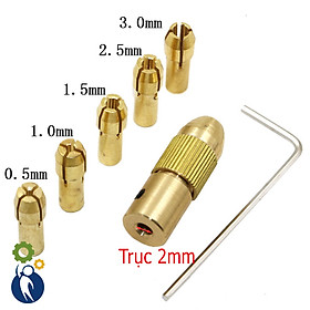 Bộ Đầu Kẹp Mũi Khoan Trục 2mm