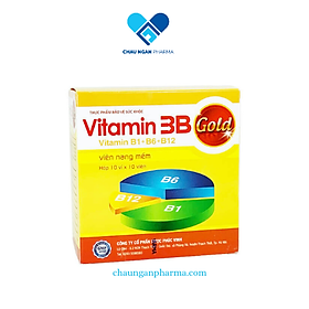 Vitamin 3B Gold PV Hộp 100 viên - Hỗ trợ giảm các triệu chứng tê bì chân tay, đau dây thần kinh ngoại biên