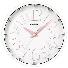 Mua Đồng Hồ Treo Tường Phong Cách Hiện Đại Casio IQ-64-4DF Màu Trắng ( Đường Kính 30.5 cm)