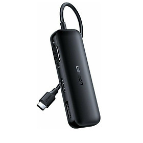 Mua Bộ chuyển đổi USB Type-C sang HDMI + VGA + DP vỏ nhôm màu đen Ugreen 60568 CM260 Hàng Chính Hãng