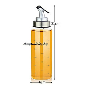 Mua Chai Thủy Tinh Cao Cấp Đựng Thực Phẩm  Đựng gia vị  chai lọ Chiết Rót Dầu có vạch chia tiện lợi