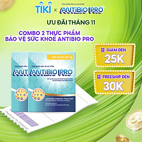 Combo 2 Thực Phẩm Bảo Vệ Sức Khỏe ANTIBIO PRO Hỗ Trợ Bổ Sung Lợi Khuẩn