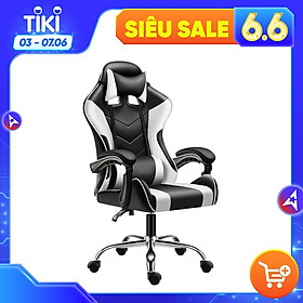 Ghế gaming cao cấp dành cho game thủ BG model mới E02-S WHITE (hàng nhập khẩu)