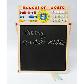 Bảng chữ và số gỗ gắn nam châm cho bé học và vẽ Education Board