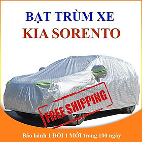 Bạt che phủ xe ô tô 7 chỗ Kia Sorento chống nắng mưa, bạt trùm xe ô tô vải dù 3 lớp chống nóng không thấm nước