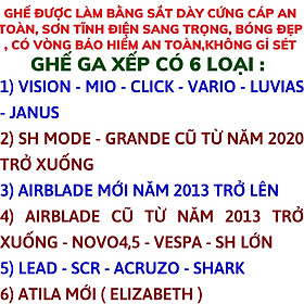 GHẾ NGỒI XE TAY GA CÓ VÒNG BẢO HIỂM AN TOÀN CHO BÉ ĐỦ LOẠI  ĐƯỢC CHỌN MÀU