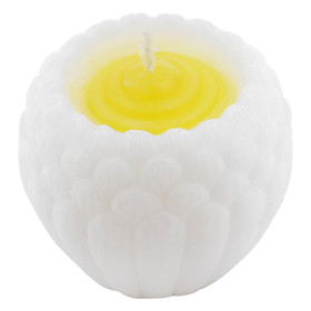 Mua Nến Hoa Sen Nhật Quang Minh Candle Ftramart NQM9907 (9 x 9 x 7 cm) - Trắng