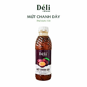 Mứt Chanh Dây Déli Chai nhựa 1LitHSD 18 tháng