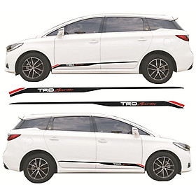 Dải Tem Decal TRD Dán Sườn Xe ô Tô Phong Cách Thể Thao Ms-266