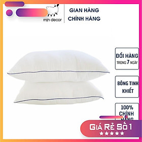 Mua Đôi ruột gối nằm MOJI bông gòn cao cấp  form thấp (ảnh thật)
