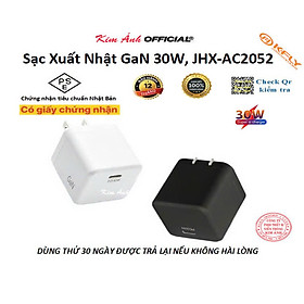 Mua Củ sạc xuất Nhật GaN 30W KFLY ( JHX-AC2052) đạt chứng nhận PSE tiêu chuẩn Nhật Bản  được dùng thử 30 ngày  bảo hành hàng chính hãng 12 tháng