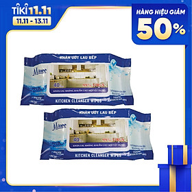 Khăn ướt lau bếp Matinee 40 tờ x 2 gói