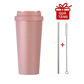 Ly Giữ Nhiệt Lock&Lock Energetic One Touch Tumbler LHC3249 (550ml) - Hàng Chính Hãng, Bằng Thép Không Gỉ Inox 316L, Nắp Mở Một Chạm, Tặng Ống Hút Và Cọ Rửa