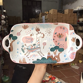 Mua BÁT SỨ   ĐĨA SỨ HOẠ TIẾT HỒNG( Ảnh thật shop chụp )