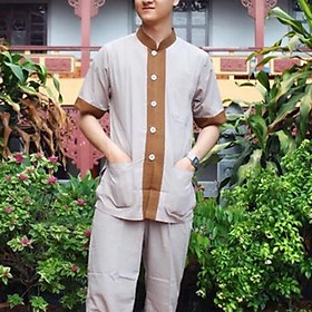 ĐỒ LAM ĐI CHÙA # Lãnh Tụ Phối Nam # Đồ Bộ Nam Nữ # Quần Áo Nam Nữ