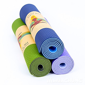 Thảm Tập Yoga 2 Lớp Cao Cấp Hàng Cao Cấp 180 x 60 x 0.7cm siêu dày (Giao ngẫu nhiên mẫu)