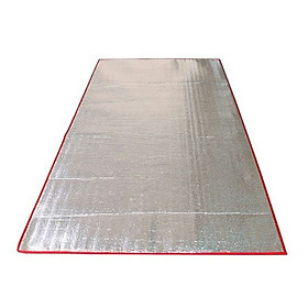 Mua Chiếu Ngủ Trưa Văn Phòng Viền Đỏ Dày 3.5mm | Chiếu Cách Nhiệt Văn Phòng 100 X 190 CM | Chiếu Bạc Xếp Gọn Tiện Lợi | Chiếu Dã Ngoại Bỏ Túi | CNTVP03 - Viền Đỏ