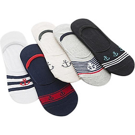 Combo 5 Đôi Tất (Vớ) Nam Cổ Ngắn Nam31.001 (Freesize)