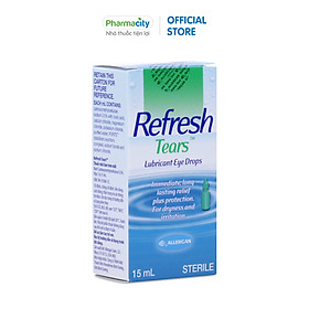Thuốc nhỏ mắt Refresh Tears làm dịu mắt, giảm kích ứng và khô mắt 15ml
