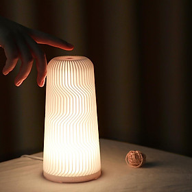 3D Printed Touch Control Night Light Bedside Lamp With Remote Mood Light