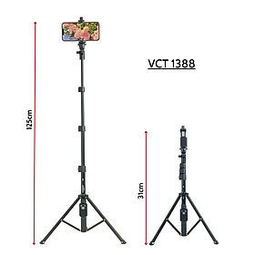  Gậy tự sướng kiêm tripod Yunteng VCT 1388/1388L - HÀNG CHÍNH HÃNG