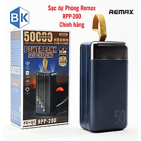 Mua Pin Sạc Dự Phòng Remax RPP-200 50.000mAh QC22.5W PD20W  3 Inputs 6 Outputs. sạc cực nhanh. Hàng Chính Hãng