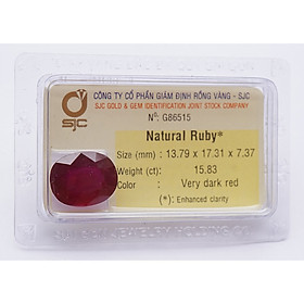 Mua Mặt Đá Ruby Tự Nhiên Mài Giác Oval