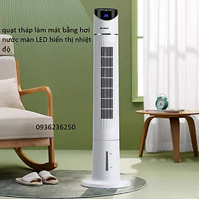 Mua Quạt  làm mát bằng hơi nước  màn LED hiển thị nhiệt độ  điều khiển từ xa  xoay 180 độ tặng kèm 2 gel đá- CÓ ẢNH THẬT SẢN PHẨM