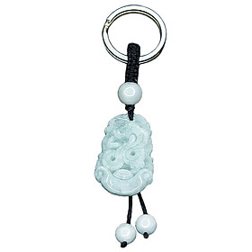 Móc khóa 12 Con Giáp Cẩm Thạch tự nhiên - Tuổi Tỵ | MKJADTY06 VietGemstones