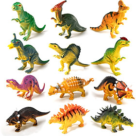 Mô hình khủng long New4all Dinosaurs Discovery 12 con nhựa PVC an toàn cho bé trên 3 tuổi 