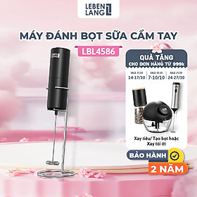 Máy đánh bọt cầm tay Lebenlang LBL4586, chạy bằng PIN 2A tiện lợi, công suất 10W – hàng chính hãng