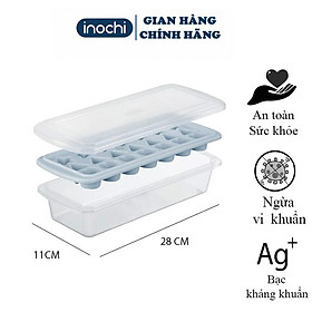 Mua Khay làm đá -có kèm hộp đựng và nắp khử mùi  tủ lạnh đủ loại viên tròn kari inochi