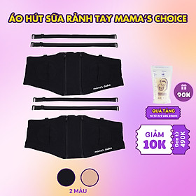 Áo Hút Sữa Rảnh Tay Mama’s Choice, Mặc Hút Sữa Cho Mẹ, Có Dây Giữ Bình Hút Sữa Chắc Chắn, Chất Liệu Thoáng Khí, Freesize - MÀU ĐEN