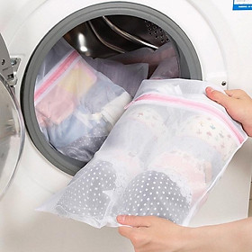 Túi giặt đồ túi lưới giặt đồ lót dùng trong máy giặt có khoá kéo tiện lợi