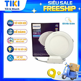 Mua Đèn LED Âm trần PHILIPS Meson Max DL262 EC RD 125 9W  Cắt trần 125mm - Siêu mỏng 18mm  Tuổi thọ 30 000 Giờ  Ánh sáng chất lượng cao - Hàng Chính Hãng