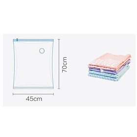 Túi hút chân không đựng quần áo Food Saver để bọc chăn màn không cần dùng bơm 2 lớp khóa zip