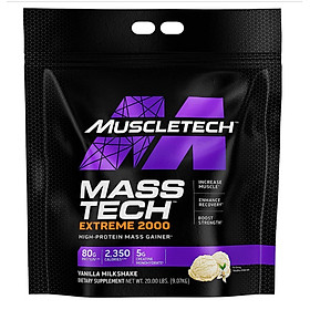 Sữa tăng cân tăng cơ Mass Tech Extreme 2000 20lbs (9kg) – Hỗ trợ Tăng Cân Nhanh + Tăng Sức Mạnh - Hàng nhập khẩu chính hãng - Thương hiệu Muscletech - Kèm quà tặng