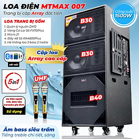 Mua Loa Kéo Điện MTMAX 007 – 3 Bass Khủng + Loa Array Cao Cấp Công Suất 1500W Phục  Vụ Tiệc Ngoài Trời Sân Khấu Hội Nghị 100 - 200 Người Hàng Nhập Khẩu