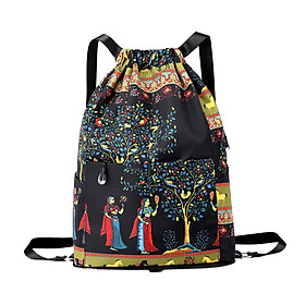 Drawstring Backpack Drawstring Bag Folding Daypack Lightweight Duffel Bag Travel Backpack Rucksack for Travel Swimming Hiking