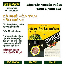 Cà phê hòa tan SẦU RIÊNG [hộp 20 gói]