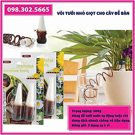 Combo 2 Bộ Tưới nhỏ giọt  - Tưới nhỏ giọt cho cây để bàn - Tưới nhỏ giọt cây văn phòng