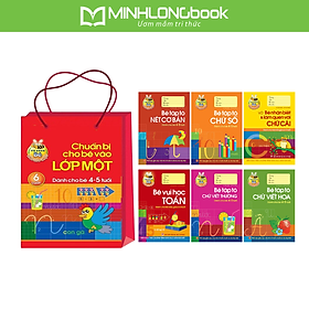 Sách Chuẩn bị cho bé vào lớp môt ( Bộ 6 cuốn) - Dành cho bé 4 -5 tuổi