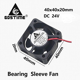 Gdstime 5 Pieces DC 24V 4cm 40x40x20mm 4020 CPU Cooler Brushless Cooling Fan 40mm x 20mm