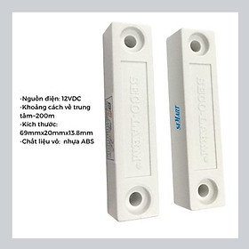 Mua Cảm biến tách cửa từ có dây dùng cho cửa sắt Semart SM-217  báo động về tủ trung tâm  nhỏ gọn và tín hiệu tốt