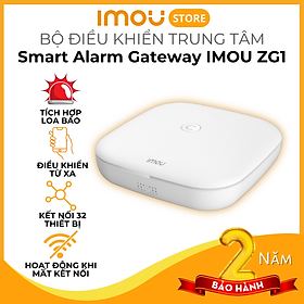 Mua Bộ điều khiển trung tâm Zigbee Imou ZG1 Smart Alarm Gateway - Kết nối 32 thiết bị  cài đặt không dây hoặc có dây  kết nối app Imou - Hàng chính hãng